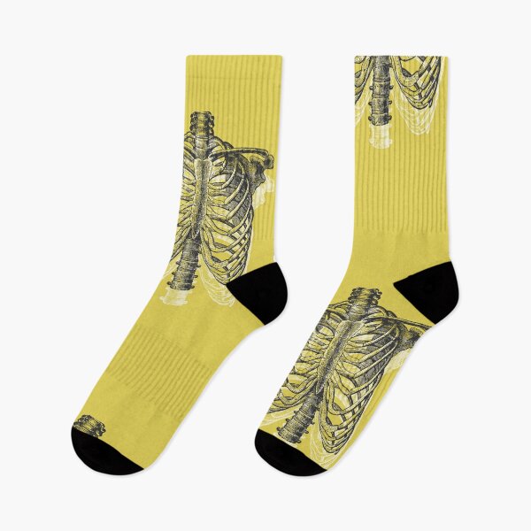 Item preview, Anatomical Ribcage • Yellow • Pastel Goth designed and sold by Rike Mayer.