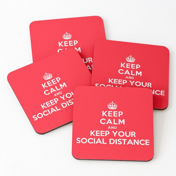 Item preview, KEEP CALM AND KEEP YOUR SOCIAL DISTANCE designed and sold by christopper.