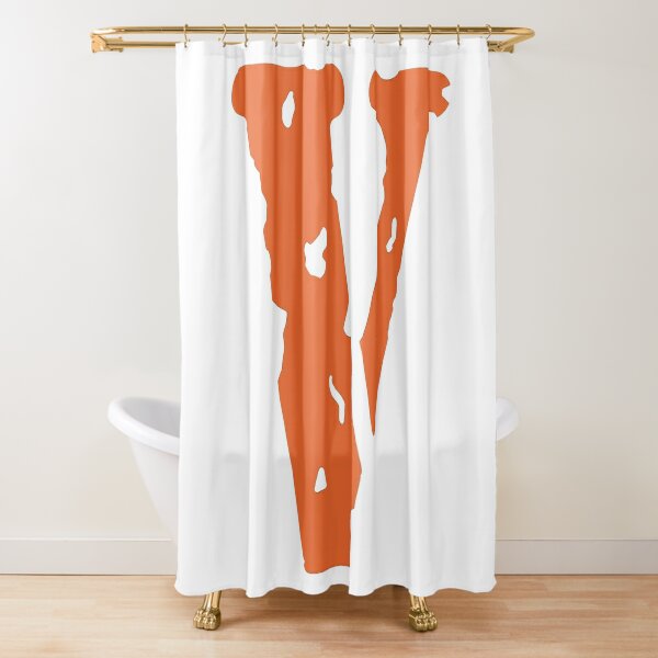  Ambesonne Letter V Shower Curtain, V Shape Burning