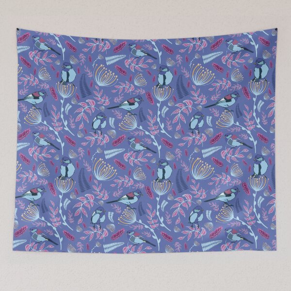 Item preview, Blue Floral Birdie Design designed and sold by Artevissa.