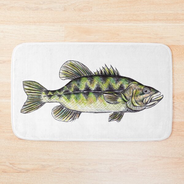 Item preview, Largemouth Bass Fisherman Art designed and sold by Michelebuttons.