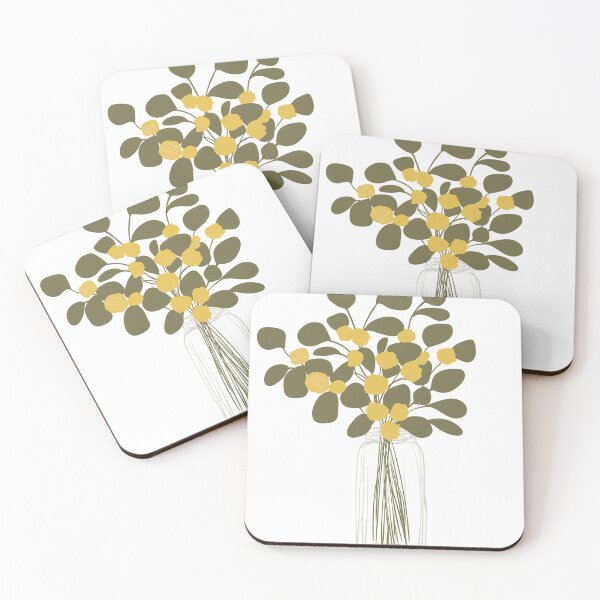 Item preview, Yellow Flowers in Vase designed and sold by wordaesthetic.