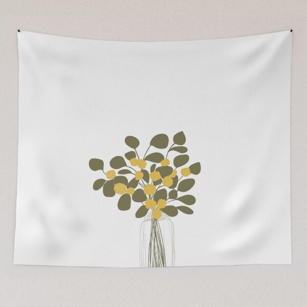 Item preview, Yellow Flowers in Vase designed and sold by wordaesthetic.