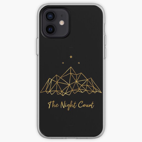 The night court - gold on black iPhone Soft Case