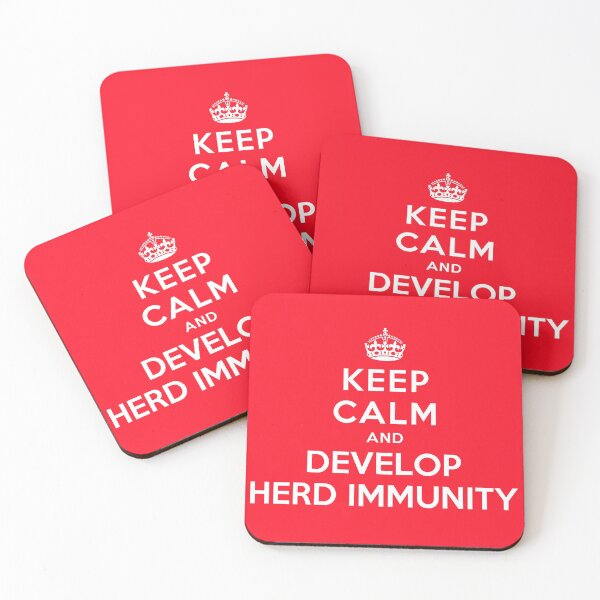 Item preview, KEEP CALM AND DEVELOP HERD IMMUNITY designed and sold by christopper.