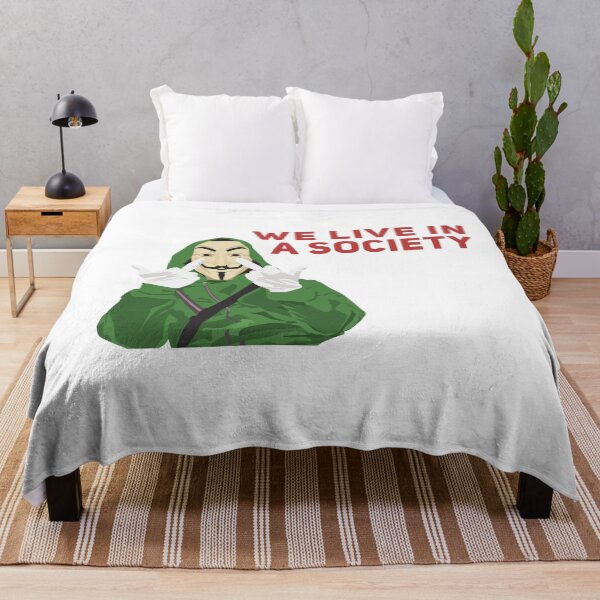 Item preview, We Live in a Society Ironic Anonymous Meme designed and sold by Joepseudo.