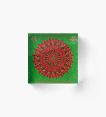 Kaleido Christmas Card Acrylic Block