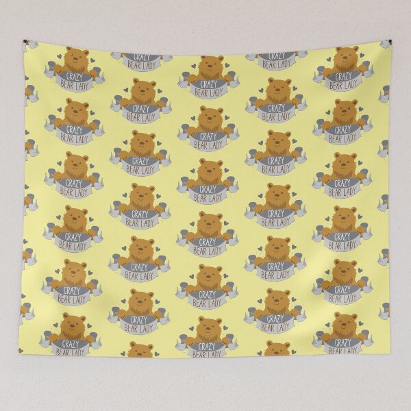 Item preview, Crazy bear lady banner designed and sold by jazzydevil.