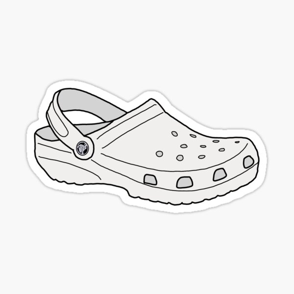 white croc sticker