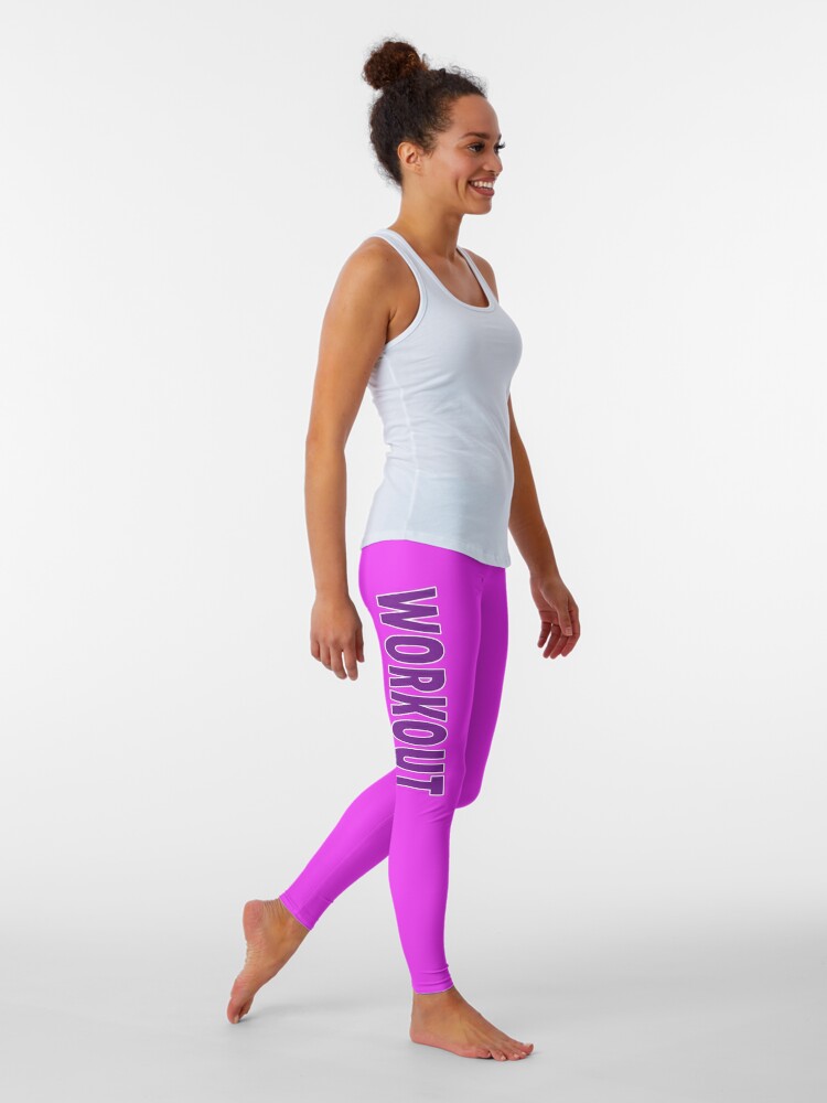 pink exercise leggings