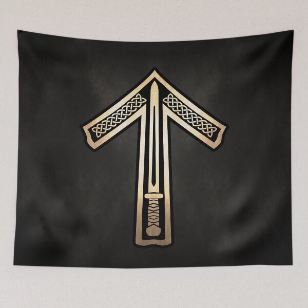 Item preview, Tyr / Tiwaz Rune from the Futhark - Smokey and Torch Lit  designed and sold by SolarCross.