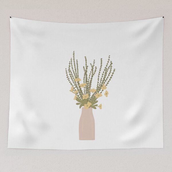 Item preview, Flowers in Pink Vase designed and sold by wordaesthetic.