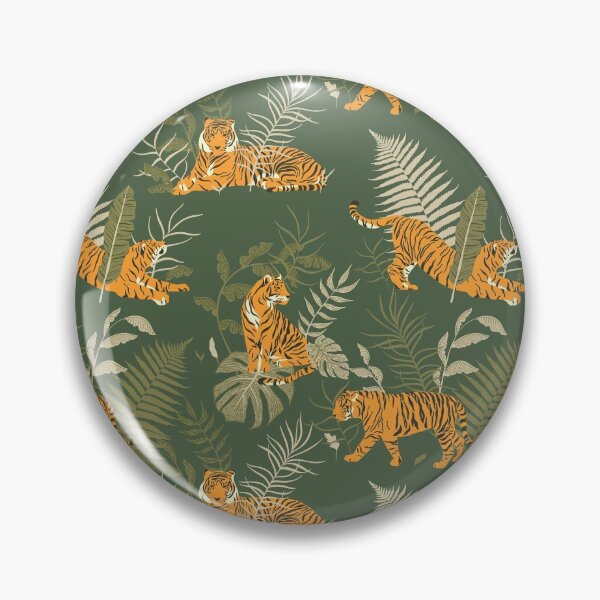 Artikelvorschau, Tiger im Dschungelmuster entworfen und verkauft von bullshirter.