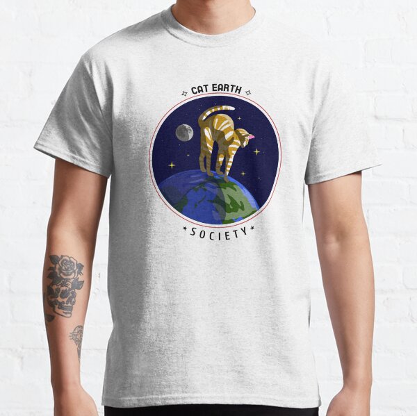 CAT EARTH Society The world full of cats gift Classic T-Shirt