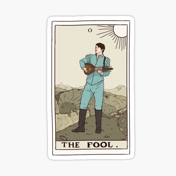 Jaskier, The Fool Tarot Sticker