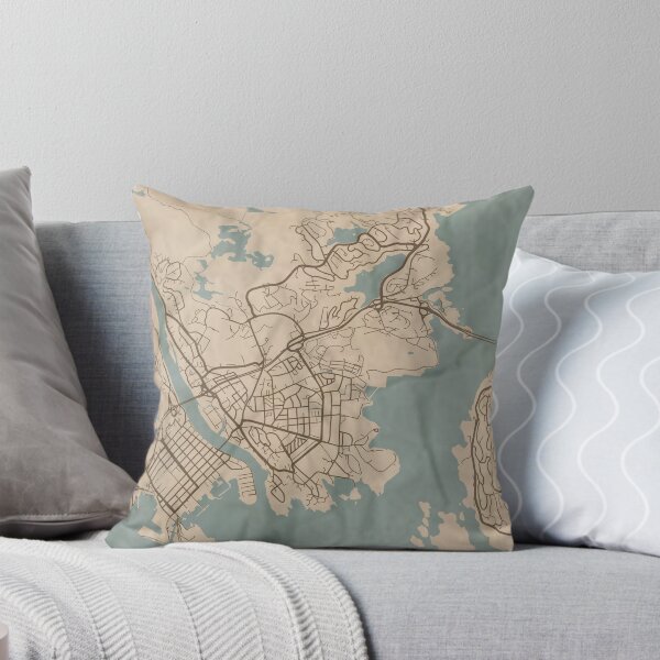 Item preview, Kristiansand Sepia Map designed and sold by CPTVDesign.