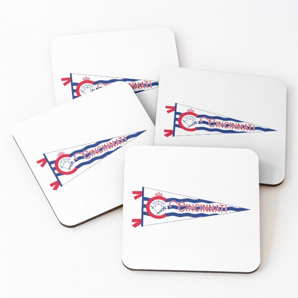 Item preview, Cincinnati Flag Pennant designed and sold by Decal Mania.
