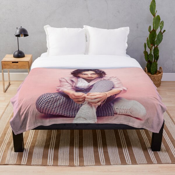 Timothee Chalamet Pink Throw Blanket