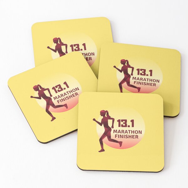 Item preview, Half Marathon 13.1 Finisher, Marathoner Gift, Runner's Gift, Running Gift, Magenta, Red, Yellow designed and sold by RaceRunnerz-.