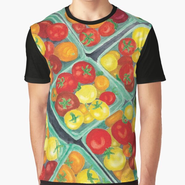 Tomato Time - Realistic Watercolor Graphic T-Shirt