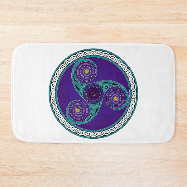 Item preview, Celtic Triskell (blue and purple)  designed and sold by Potty Pagan.
