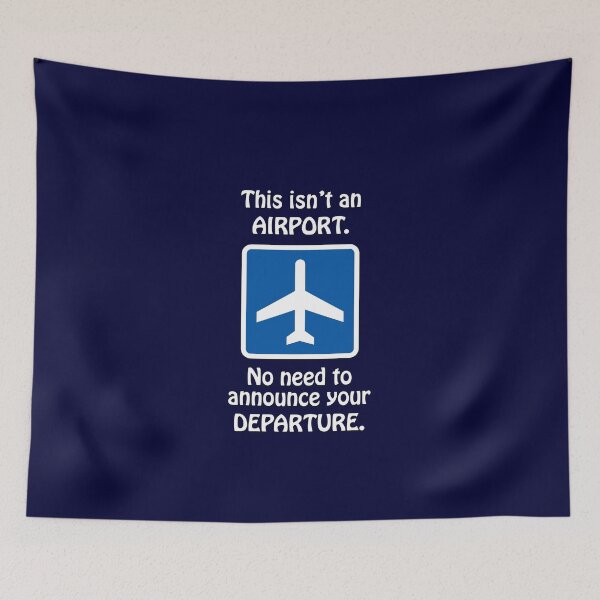 Item preview, Airport Departure Meme designed and sold by GloopTrekker.