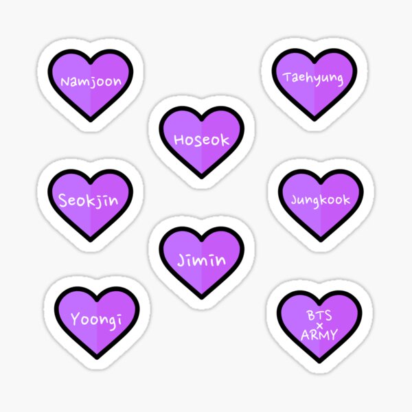 BTS Heart Sticker