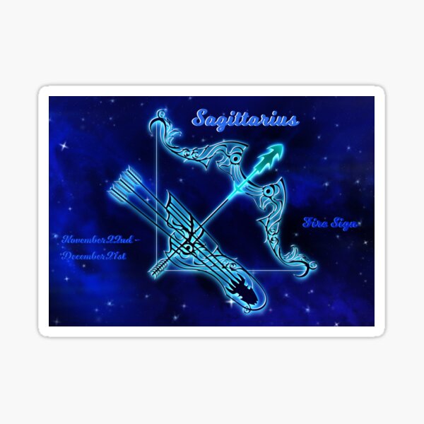 Sagittarius Zodiac Star Sign Sticker