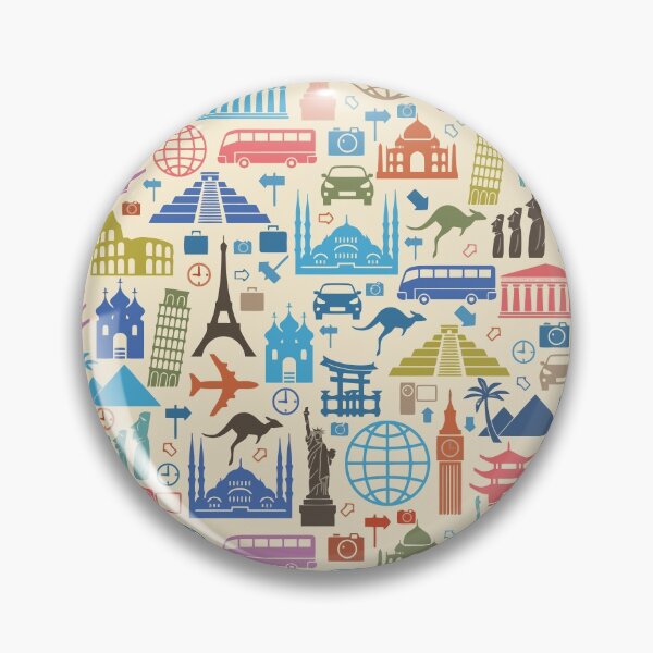 Item preview, Icons of Travel designed and sold by Pink Pineapple Works.