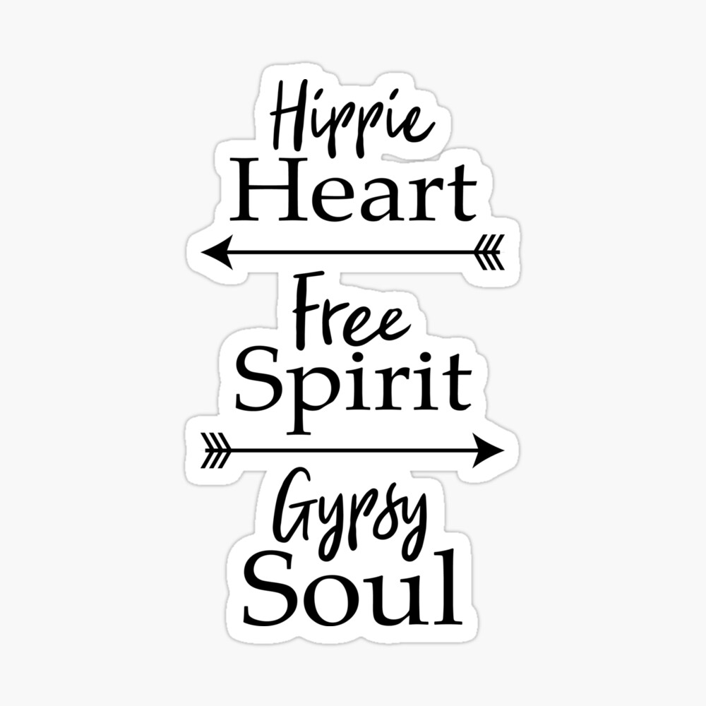 Hippie Heart Free Spirit Gypsy Soul Fun Wild Poster For Sale By Bentaperture Redbubble