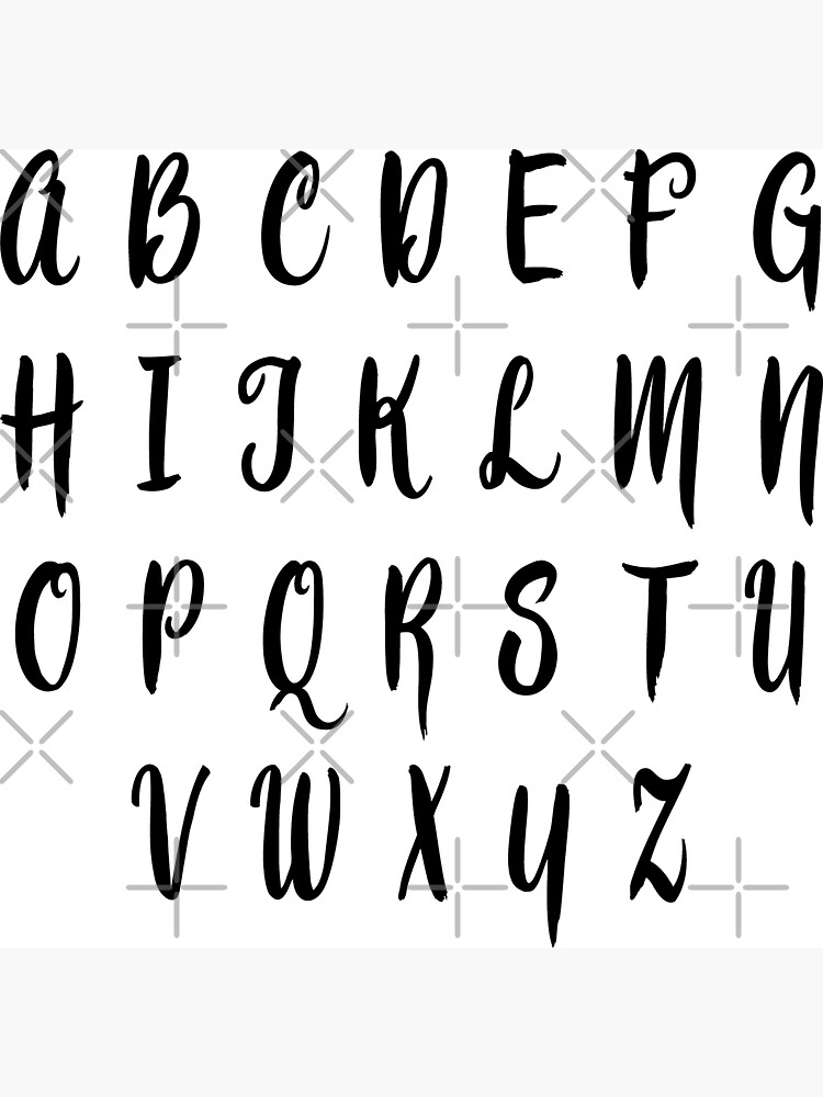 letter fonts alphabet