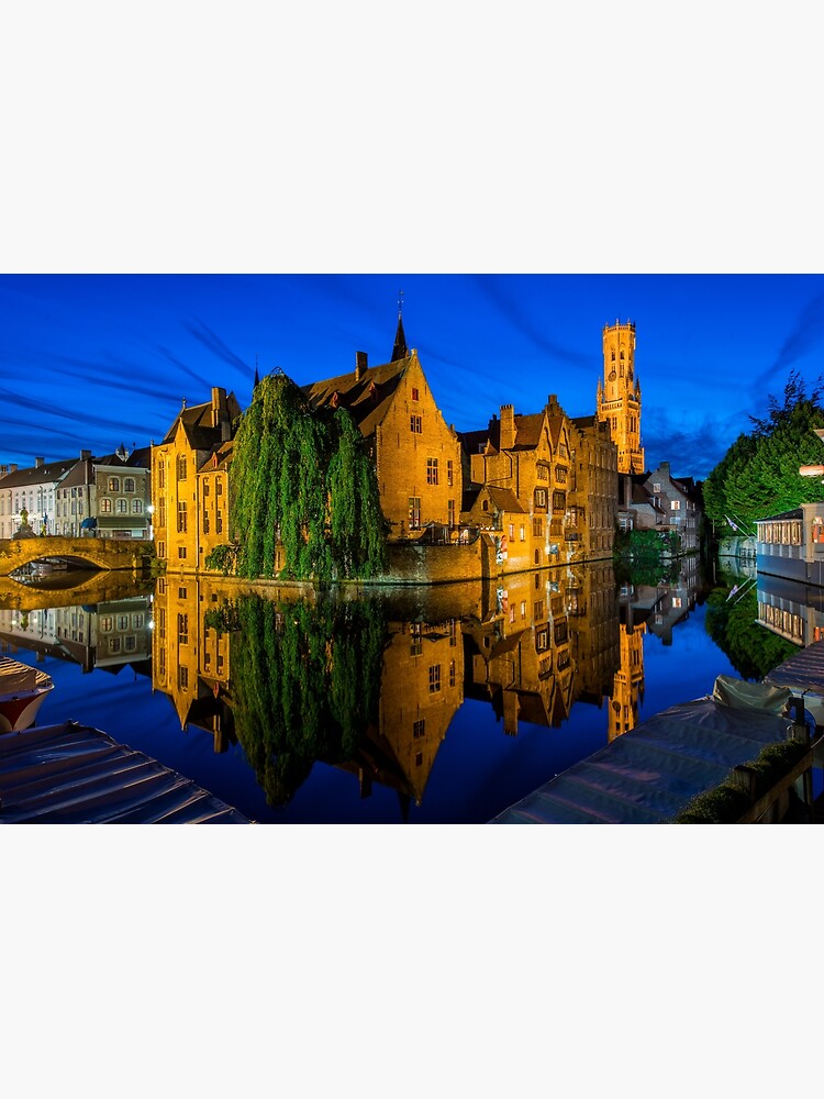 Rozenhoedkaai in Bruges, Belgium by bertbeckers