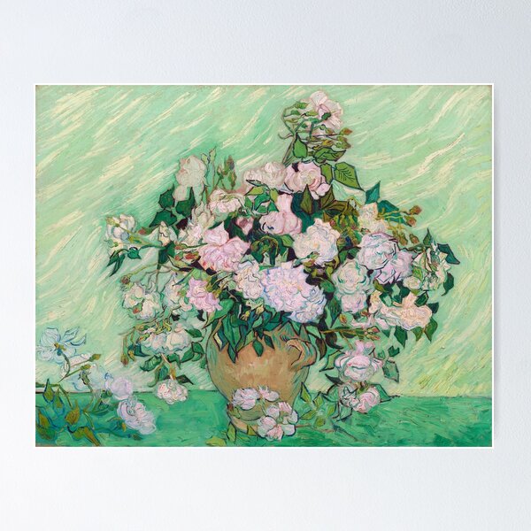 Item preview, Pink Roses Van Gogh designed and sold by VintageArchive.