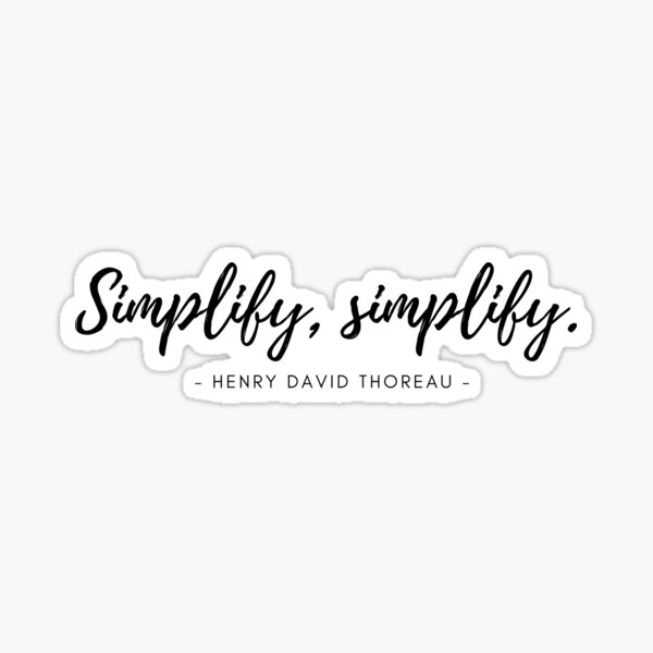 Artikel-Vorschau von Henry David Thoreau: Vereinfachen Sie 2, designt und verkauft von yctO.