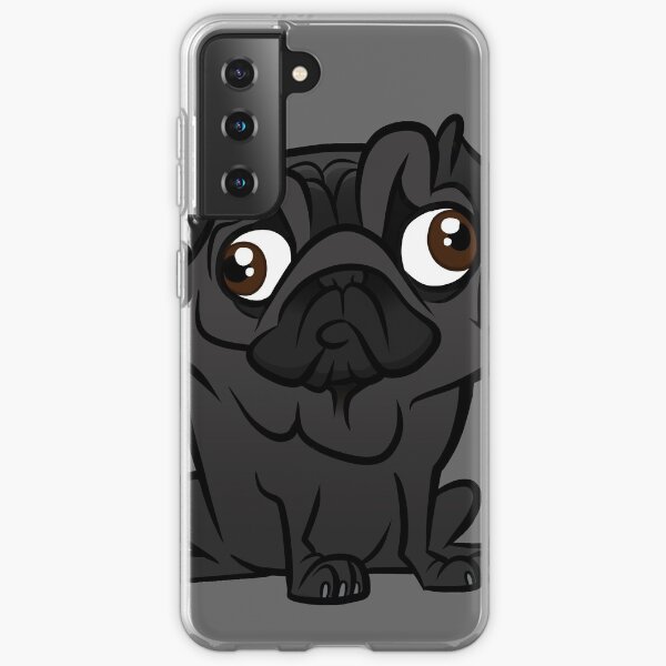 Black Pug Samsung Galaxy Soft Case