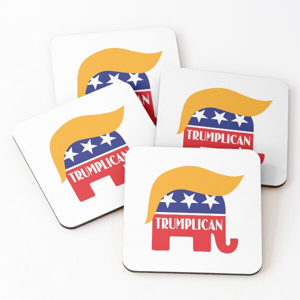 Item preview, President Trump GOP Republican Elephant Hair Logo Trumplican designed and sold by Inside Out Designs.