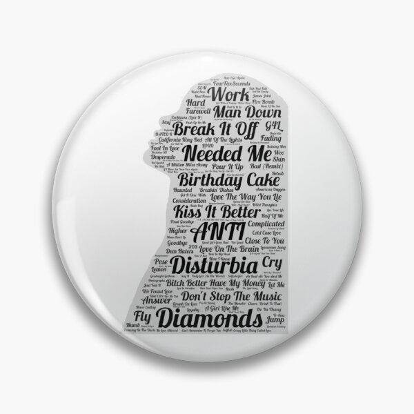 Item preview, Rihanna Silhouette Songs designed and sold by OldSchoolJoy.