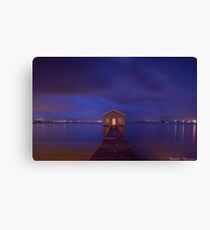 Crawley boatshed Canvas Print