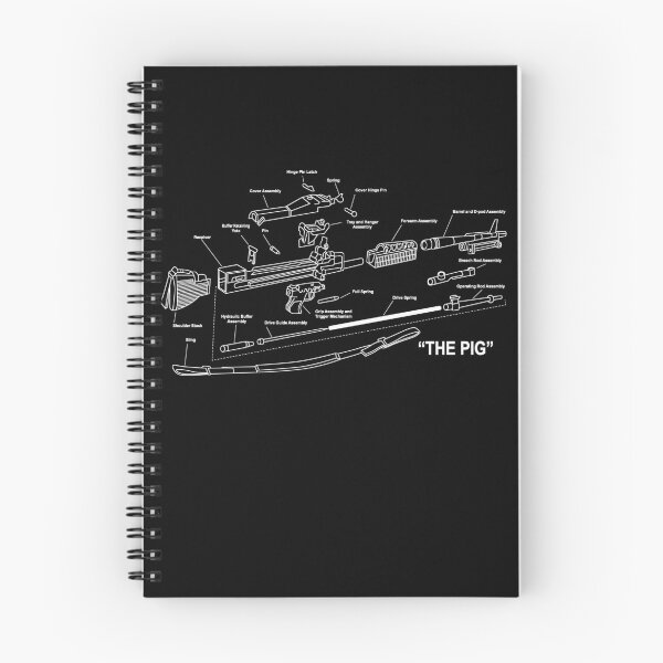 Item preview, The Pig Gun Parts Diagram Military Automatic M60 Gun Gear designed and sold by DynamicDesign.