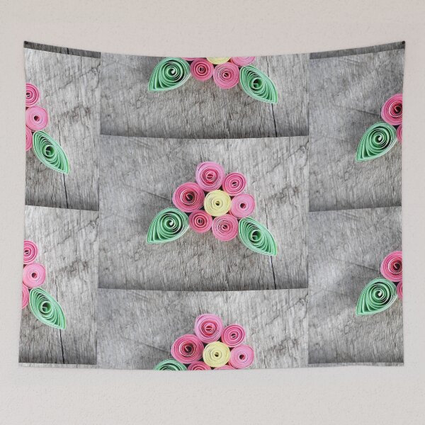 Item preview, quilled pink flower pattern designed and sold by Stephanie  Skeem.