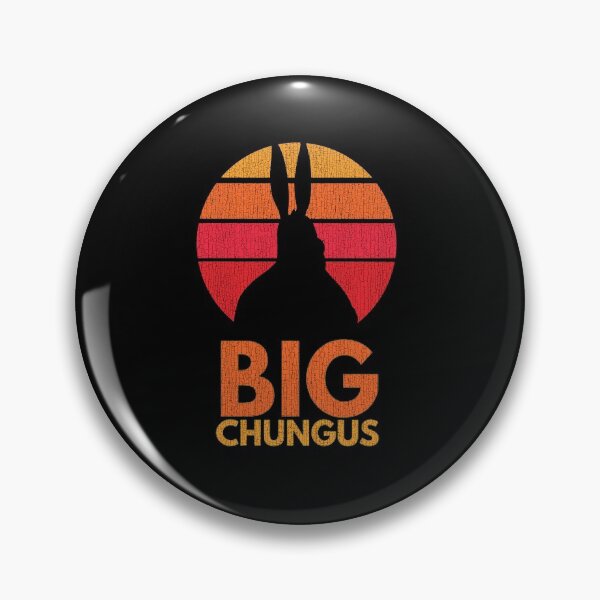 Artikelvorschau, Big Chungus Shadow Meme Fett Hase Retro Vintage 70er Jahre Sonnenuntergang Distressed entworfen und verkauft von Draculaura2009.