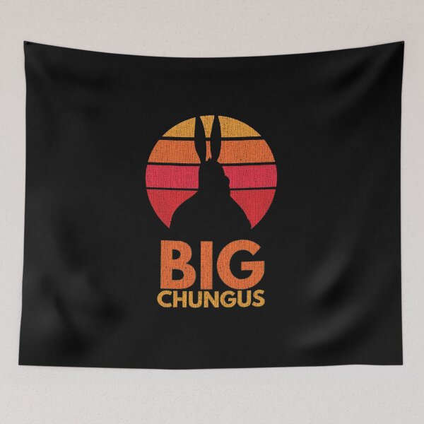 Item preview, Big Chungus Shadow Meme Fat Bunny Retro Vintage 70s Sunset Distressed designed and sold by Draculaura2009.