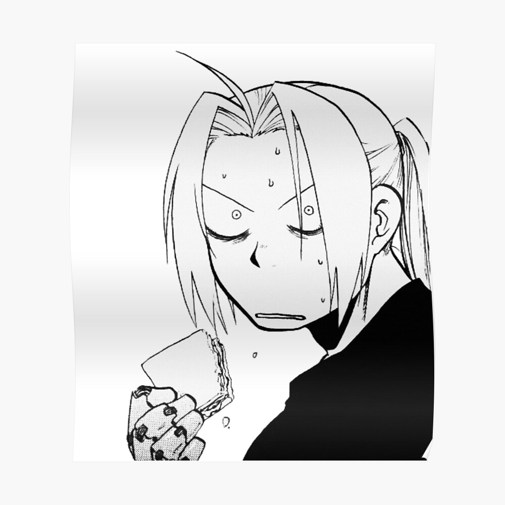 Edward Elric Line art Drawing Sketch edward elric angle white png   PNGEgg