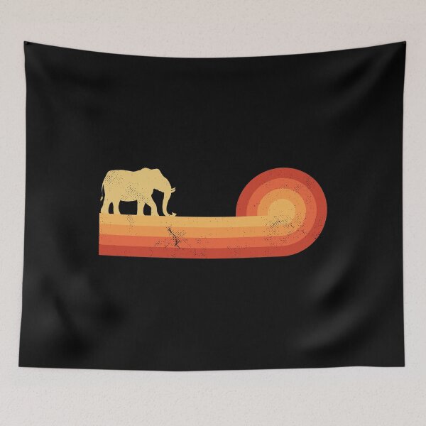Item preview, Elephant Retro Sunset Vintage 60s 70s Shirt for Men Women Boys Girls Kids Animal Lovers Gift designed and sold by LiqueGifts.