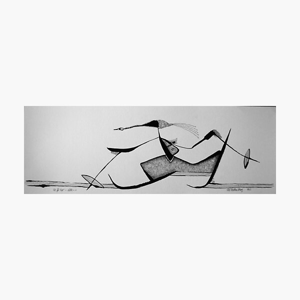 Cross Country Skiing Photographic Print