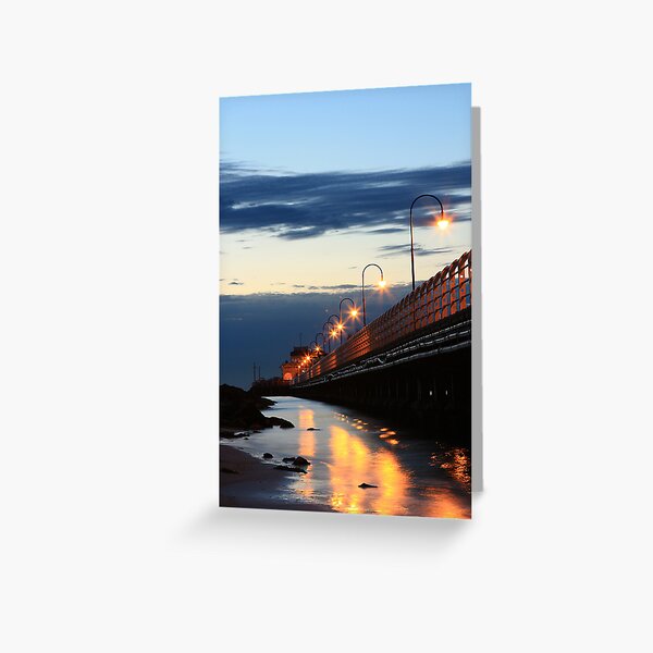 Item preview, St Kilda pier at night designed and sold by kitkat73.