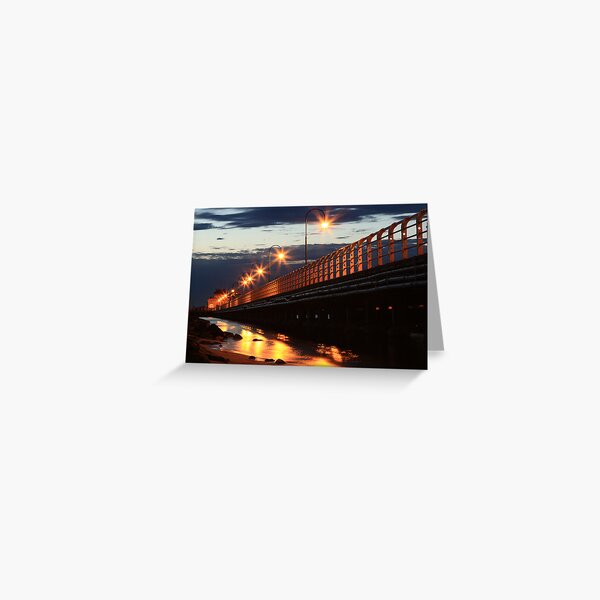 Item preview, St Kilda pier and kiosk at night designed and sold by kitkat73.