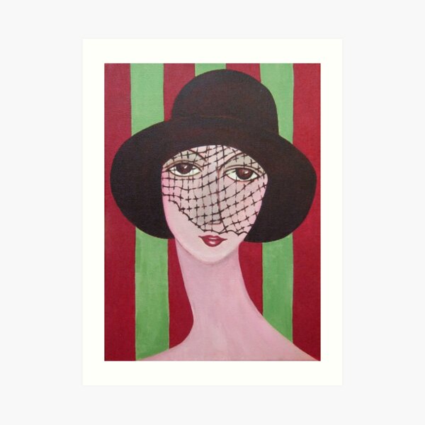 The Brown Hat Art Print