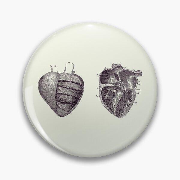 Item preview, Dual View Heart Diagram - Vintage Anatomy Poster 2 designed and sold by VAposters.