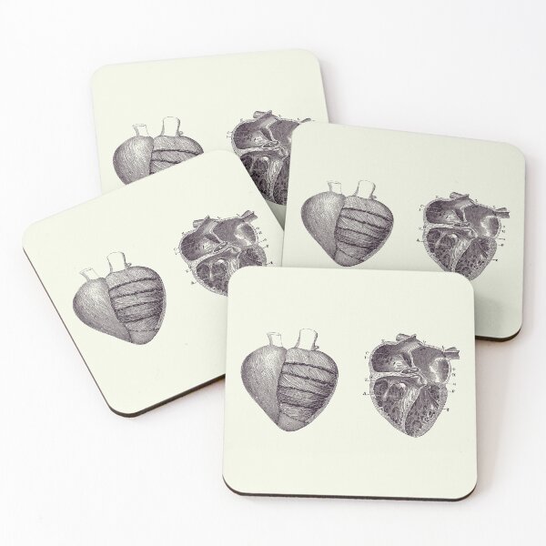 Item preview, Dual View Heart Diagram - Vintage Anatomy Poster 2 designed and sold by VAposters.